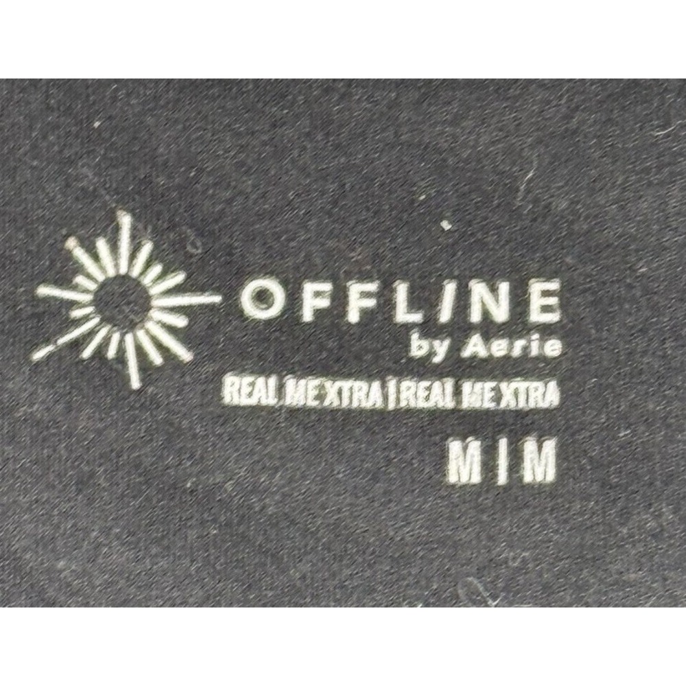 OFFLINE By Aerie Women's Black Lightweigth Real Me Xtra medium - Picture 2 of 5